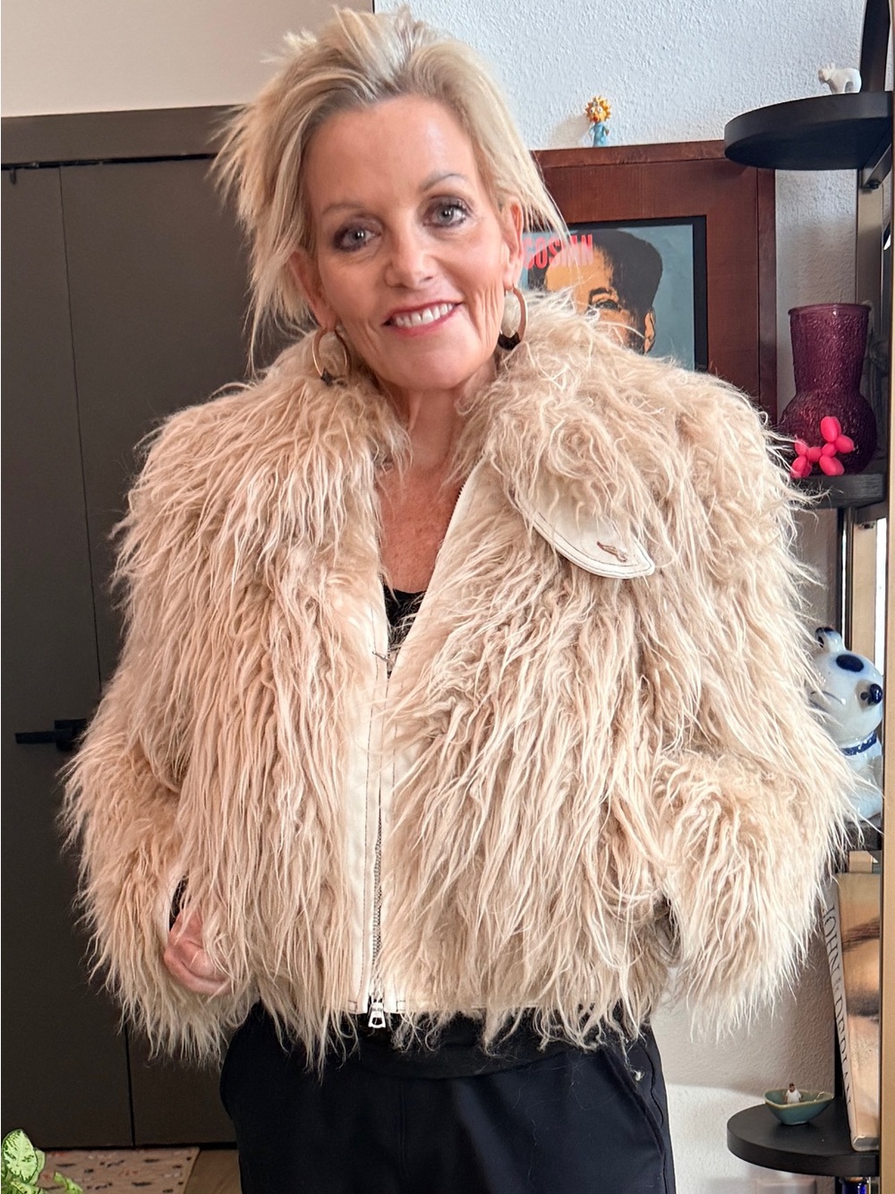 Dries Van Noten  Faux Fur Jacket